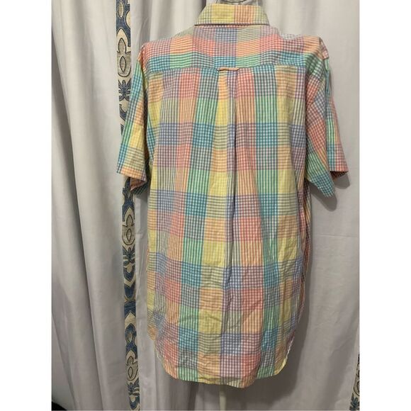 Nice Mark, Fore & Strike Casual Short Sleeve Button Up Multicolor Made In INDIA - Picture 4 of 5